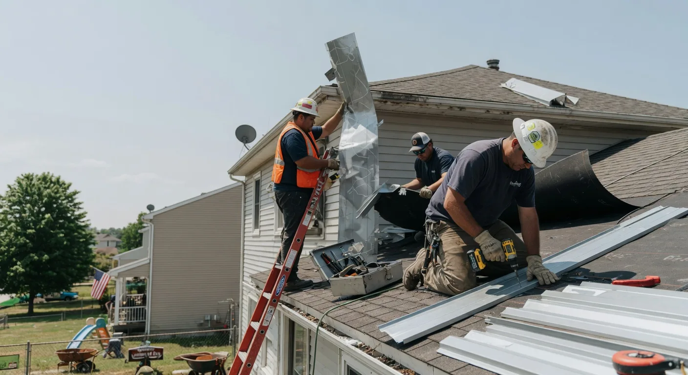 Storm Damage Metal Roof Repair in Lake Pleasant, MA